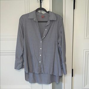 NOM Maternity “everyday shirt”- Classic Striped Button-Up Shirt